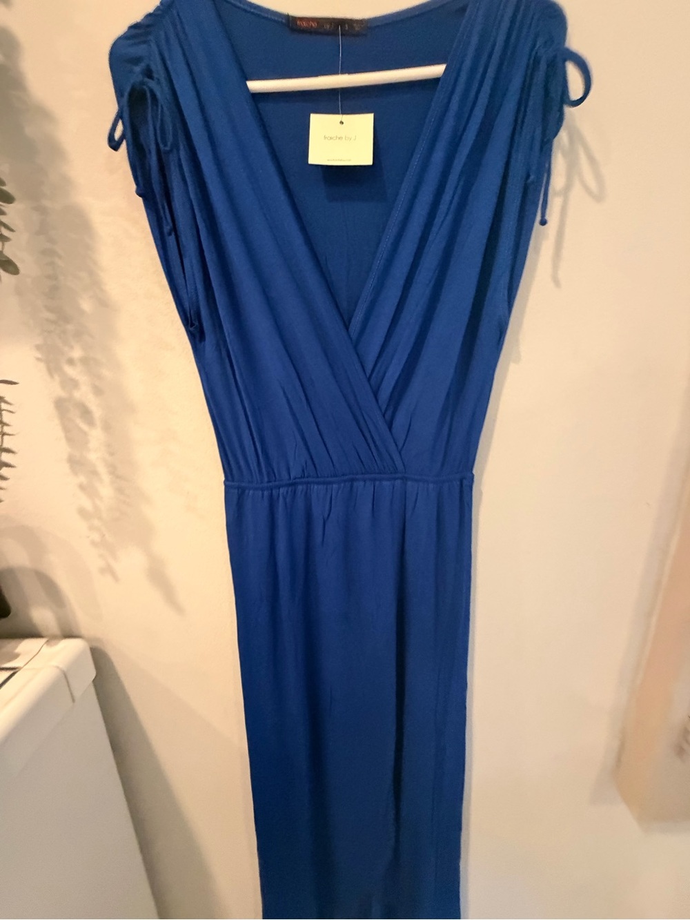 Bright blue summer dress